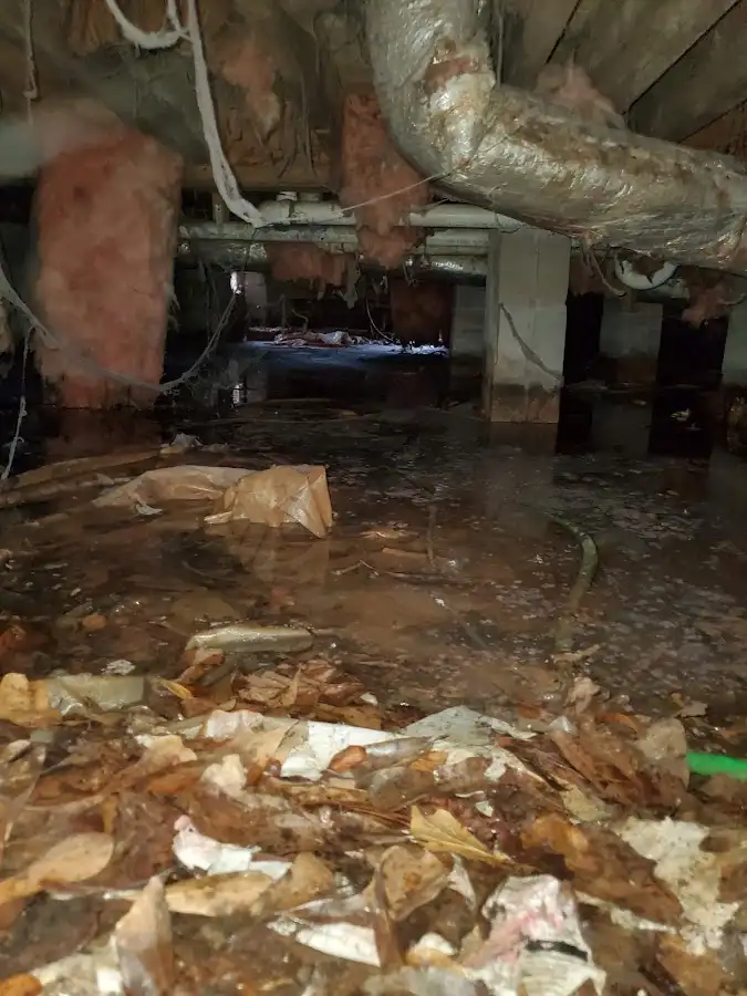 Crawl space flood assessment for Commercial Water Damage Restoration in Salem